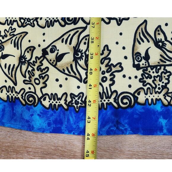 Cocowalk NWT Beach Blanket/Sarong with Angelfish Measures 44x66 Blue /Tan/Black - Picture 4 of 7